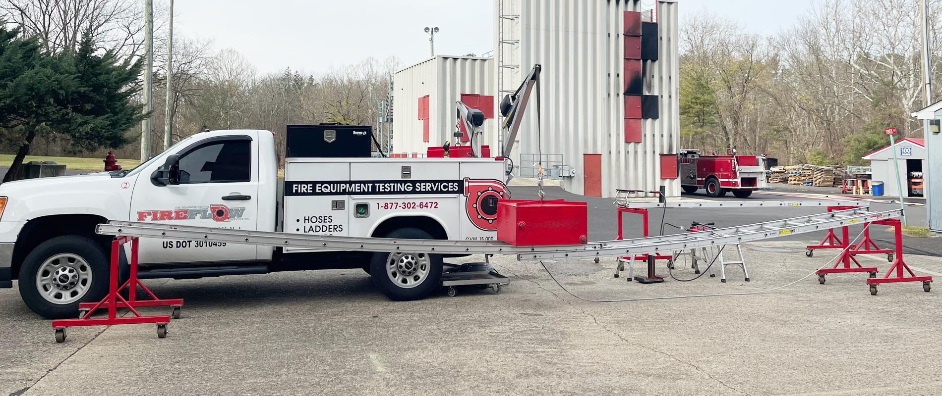 Ground Ladder Testing in Pennsylvania | FireFlow Services, Inc.